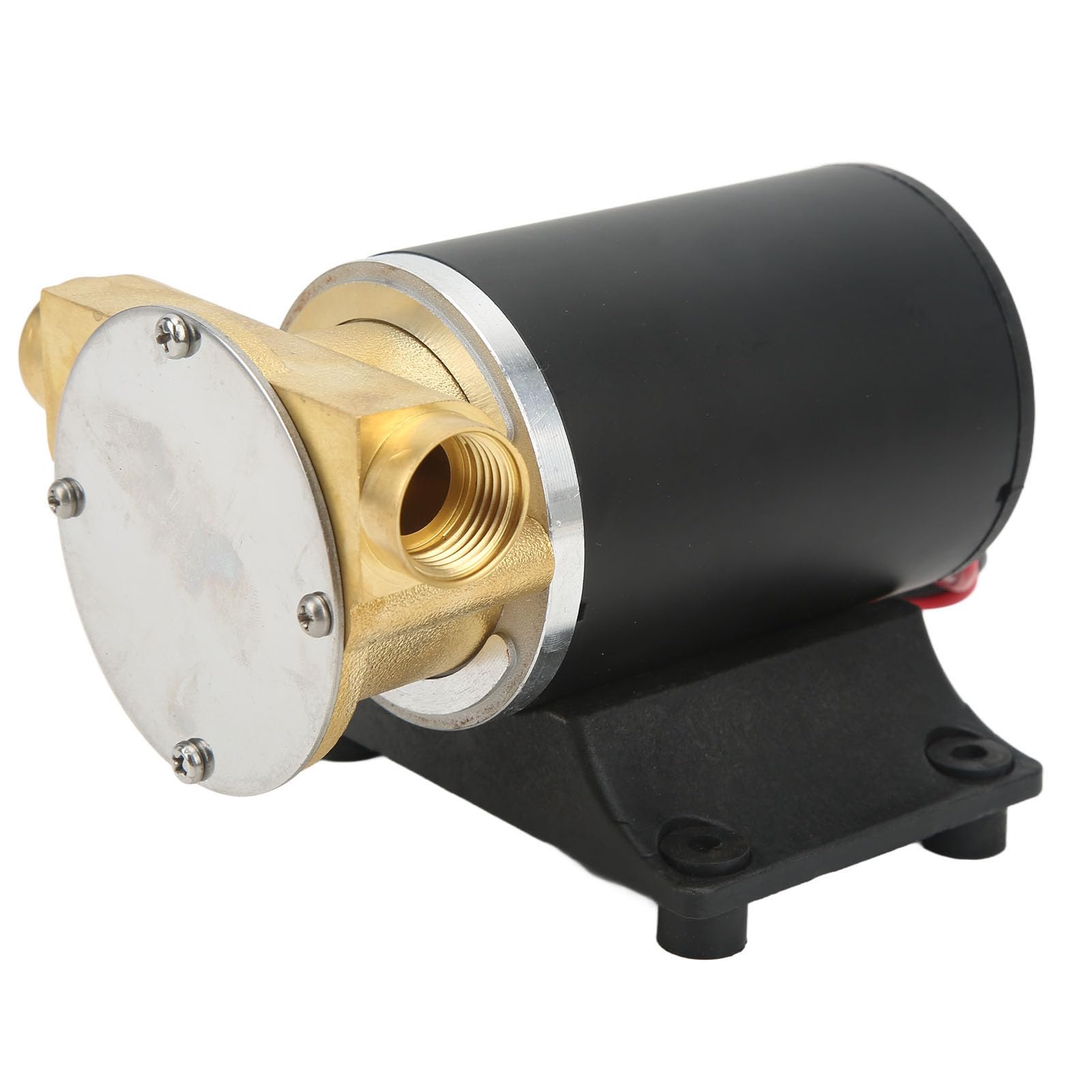 Ausla Wirnik Samozasysający Pompa Zęzowa Mosiężna Pompa Wody Morskiej 6 GPM Port 20 Mm Silnik z Magnesami Trwałymi Ochrona Termiczna dla łodzi Zęzowej Pokład Wyładowczy Transfer Wody do Mycia (12V)