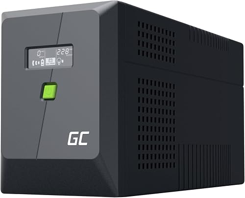 Green Cell PowerProof USV 2000VA 1200W, LCD-Display und IEC-Anschluss - 3