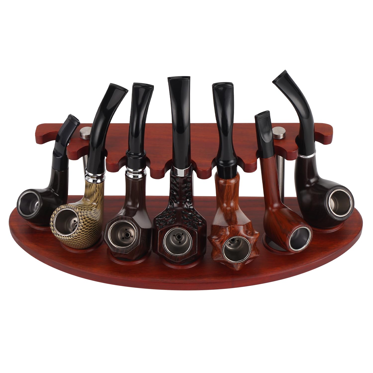 Amazon.com: Natural Solid Rosewood Tobacco Smoking Pipe Stand Holder for 7  Pipes