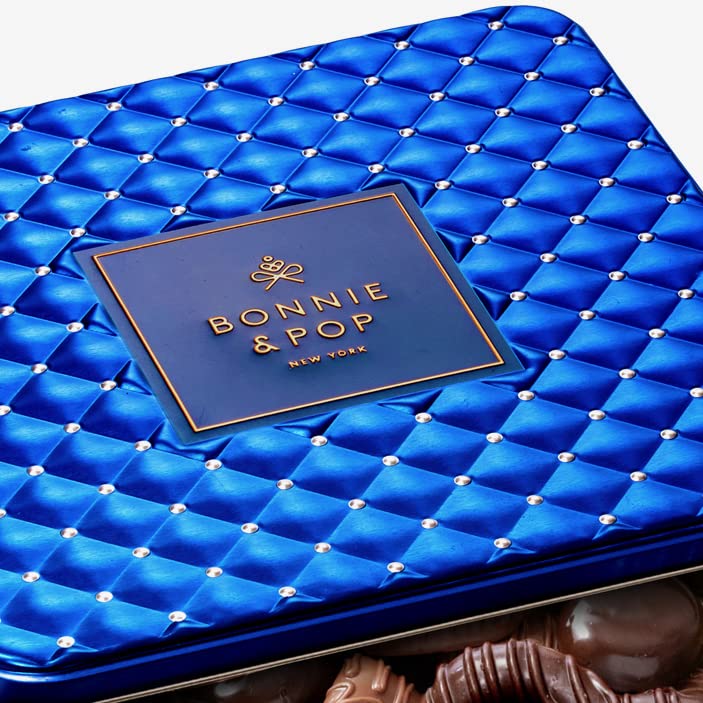 Miniatura 7 de Bonnie and Pop - Canasta de chocolate para regalar, caja de chocolates de regalo, regalos de comida gourmet, bandeja surtida para hombres y mujeres,