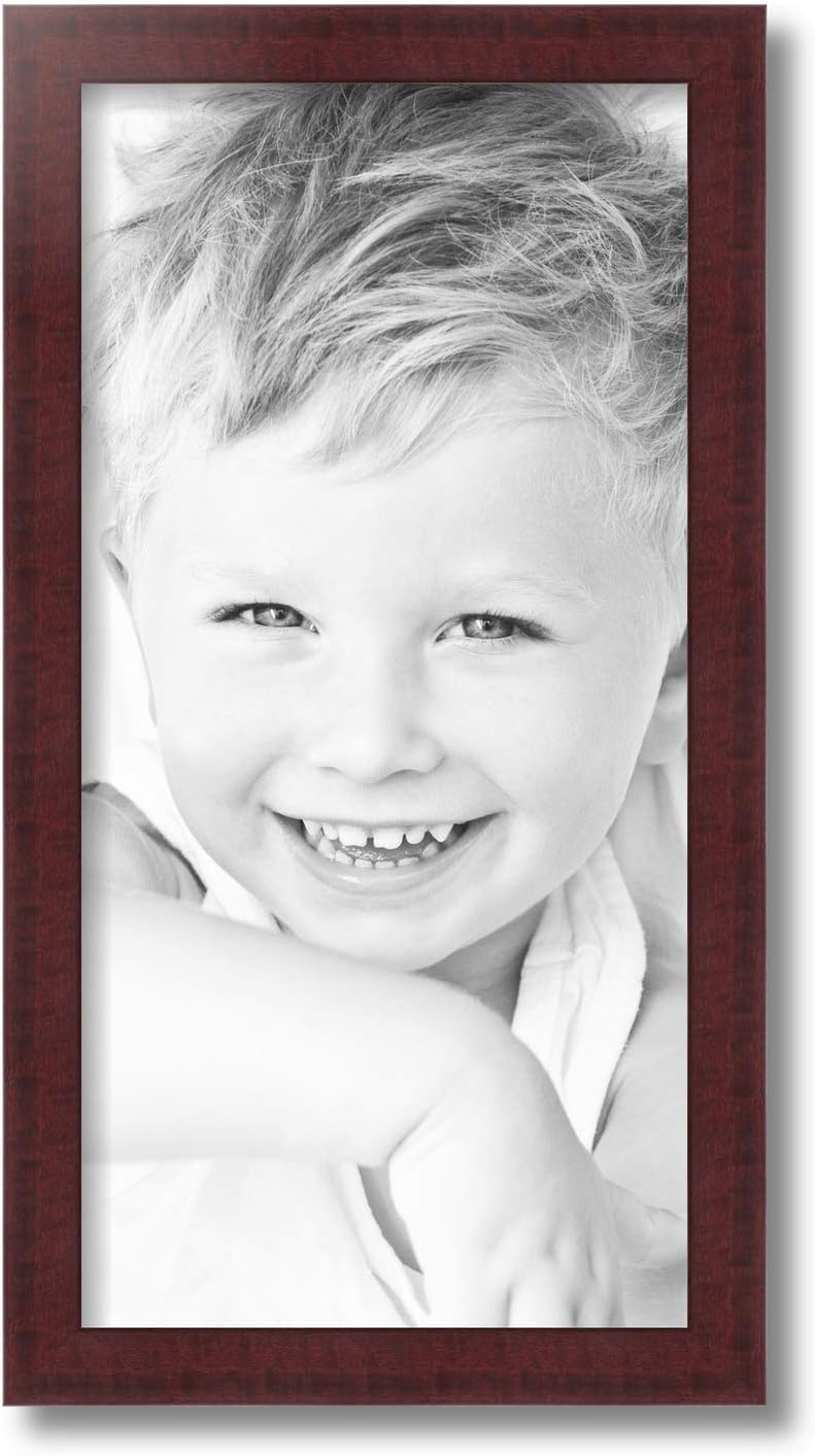ArtToFrames 10x20 Inch Red Picture Frame, 1 - Pack, This 1.25 inch Custom MDF Poster Frame is Cherry, Comes with Regular Glass (Frame_Pack_1_BW26-039-10x20)