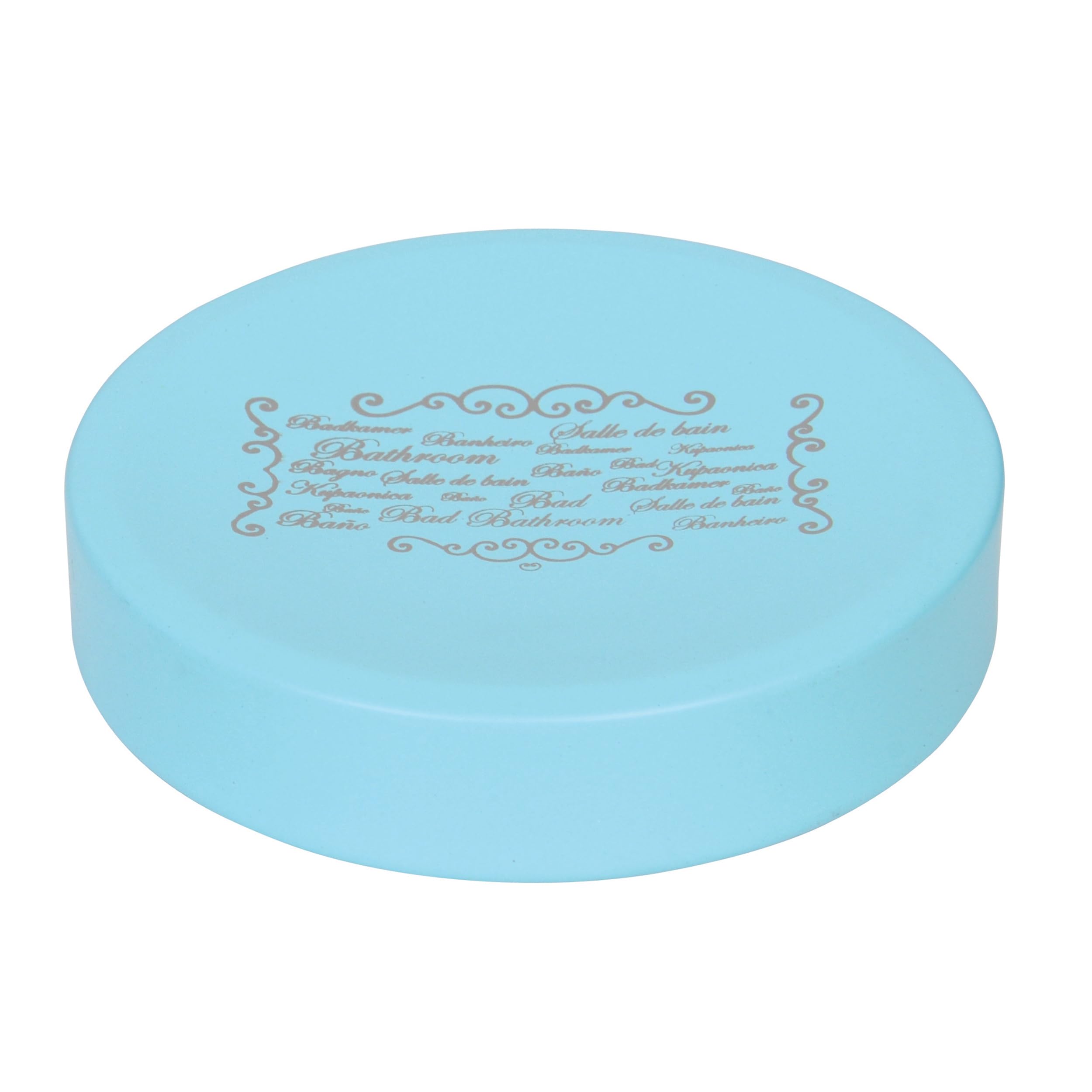 MSV Porte Savon Acier Charme Bleu