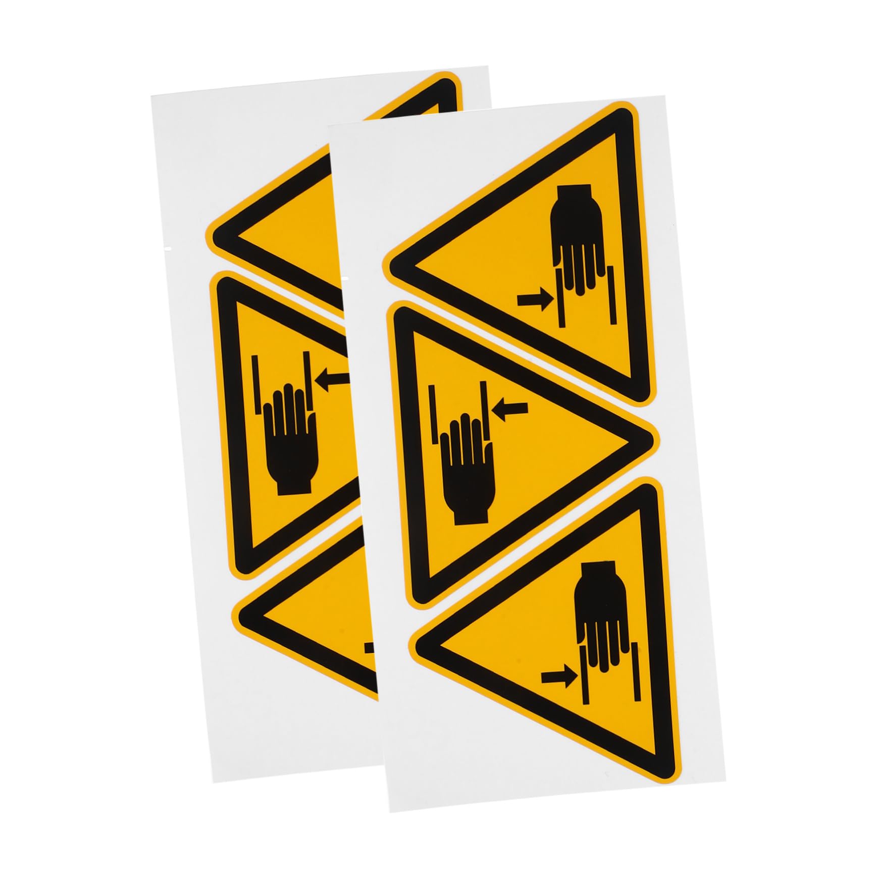 SOLUSTRE 24pièces Autocollants De Sécurité Avertissement Pour Écrasement Des Mains Étiquettes Adhésives Caution Pincement Milieu Domestique Et Professionnel