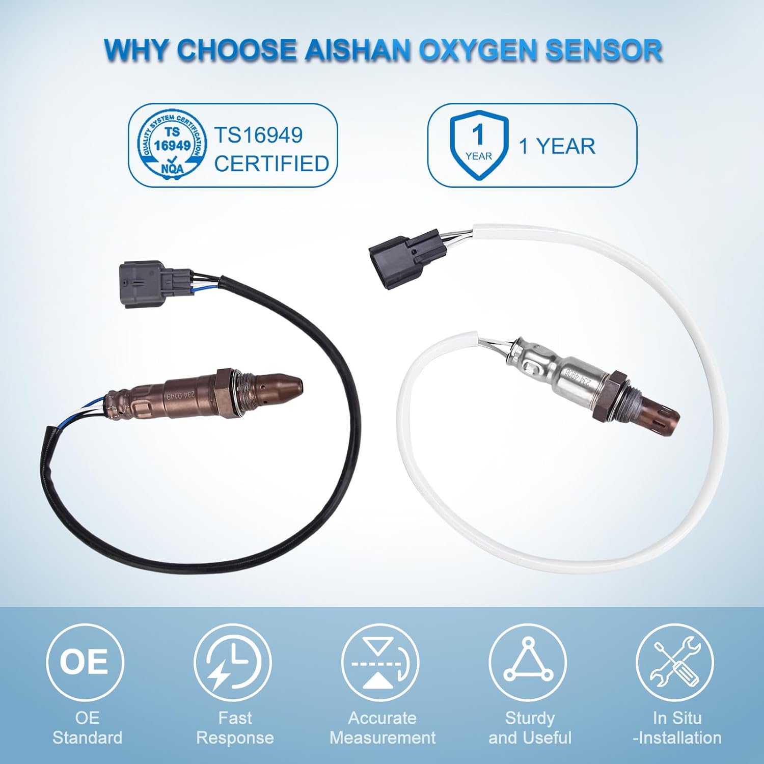 2PCS O2 Oxygen Sensor Upstream and Downstream 234-9149 234-4906 Compatible with Nissan Rogue Advance Exclusive Sense 2014, Special Edition 2019, SL S SV 2014-2019 L4 2.5L 22693-4BA0A 226A09BF0B