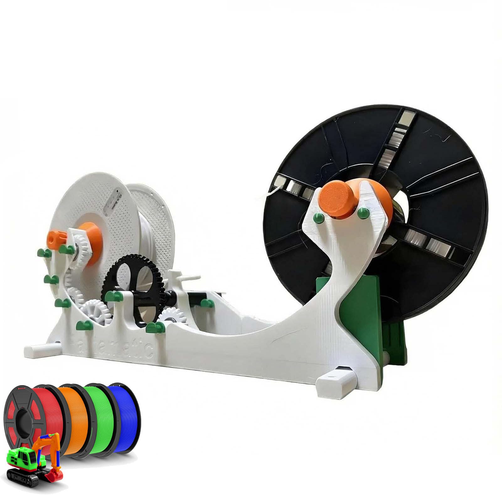 Bobinadora de filamento para bobinas de 1 kg, herramienta de rebobinado sin enredos, accesorios de impresión 3D de fácil configuración