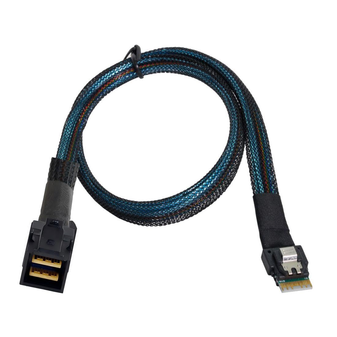 chenyang Mini SAS SFF-8654 Host 38pin su SFF-8643 Target Data Server Disk Cavo RAID 50 cm
