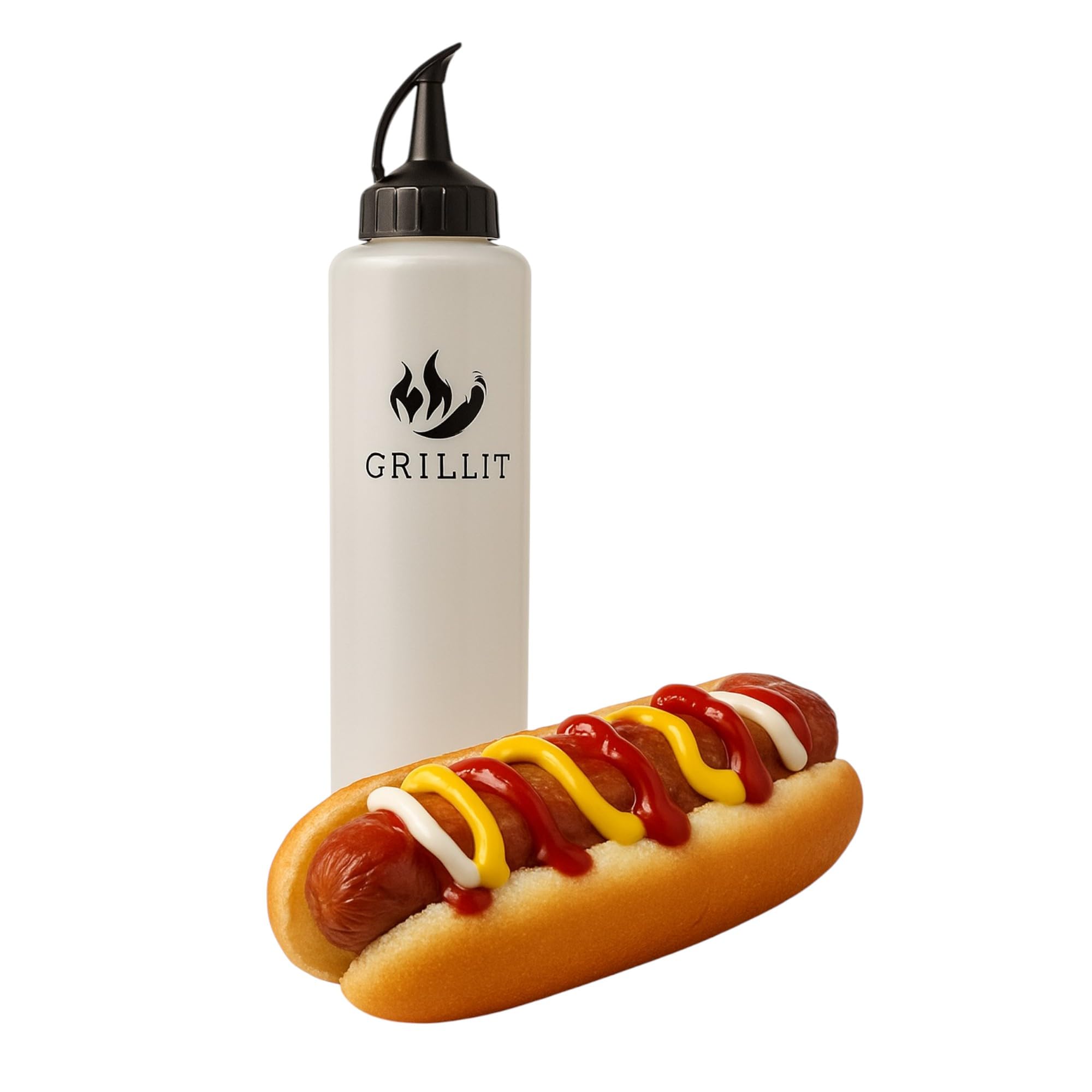 GRiLLiT Condiment Squeeze Bottle (1-10 oz Bottle)