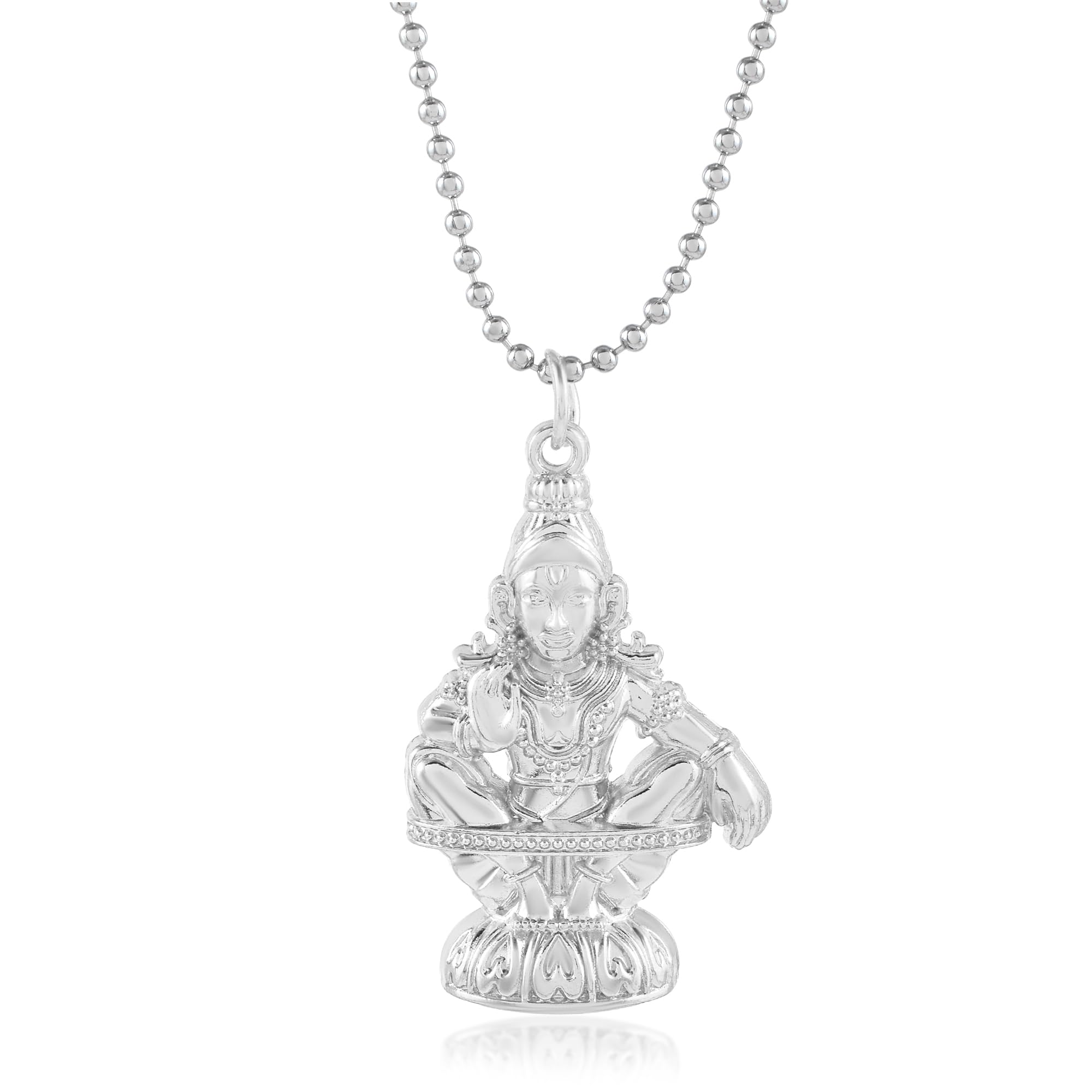 Memoir Micron Silver plated Ayyappan Iyappan Manikandan Hindu God temple jewellery Men Women (PCKL0676) (B0CK6HCB7F) Amazon Price History, Amazon Price Tracker