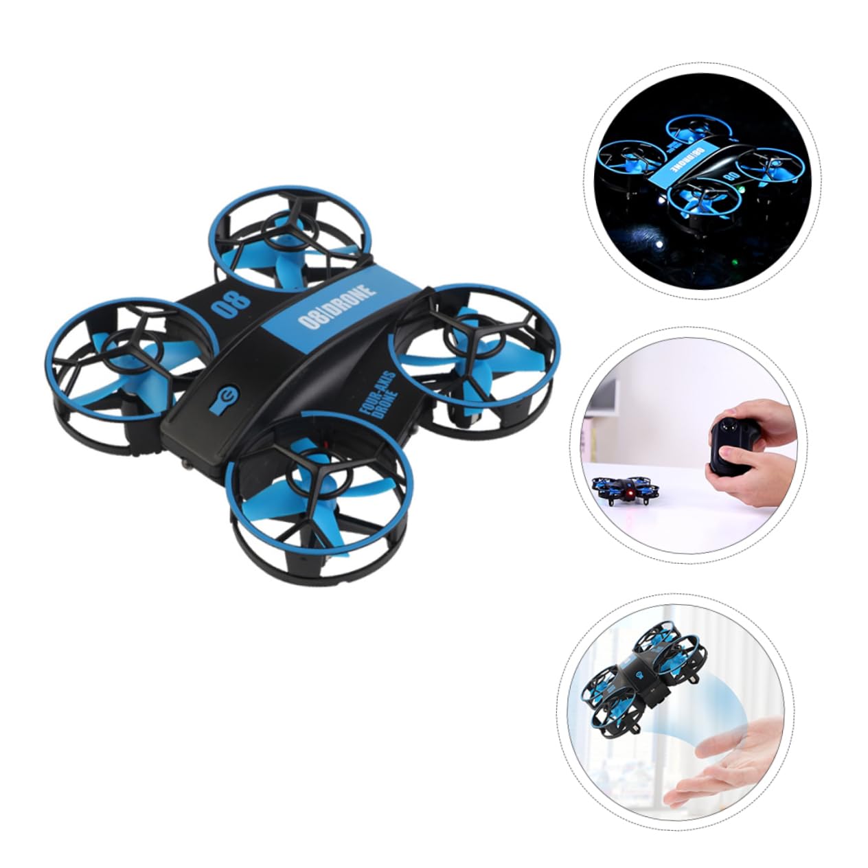 ifundom Mini Drone Rc Quadcopter Controllo Modalità Resistente Urti Per e Ragazze