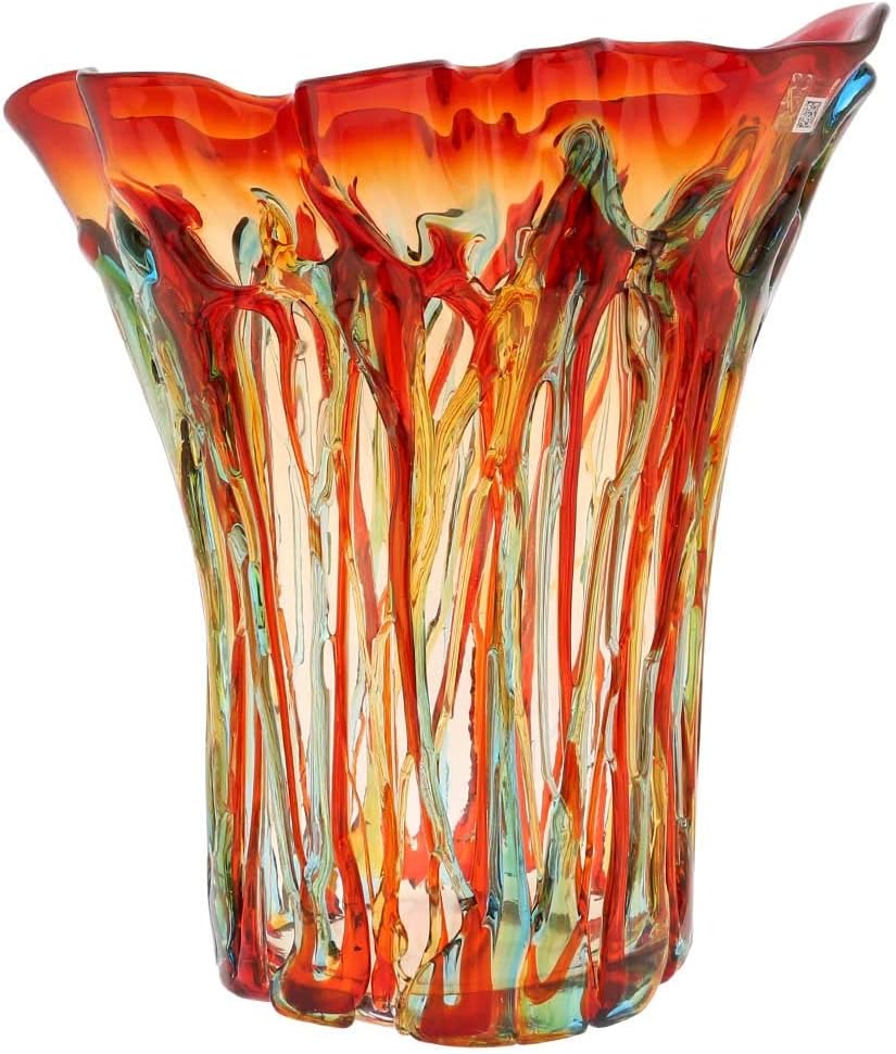 Glass Of Venice Murano Glass Mars Abstract Art Vase