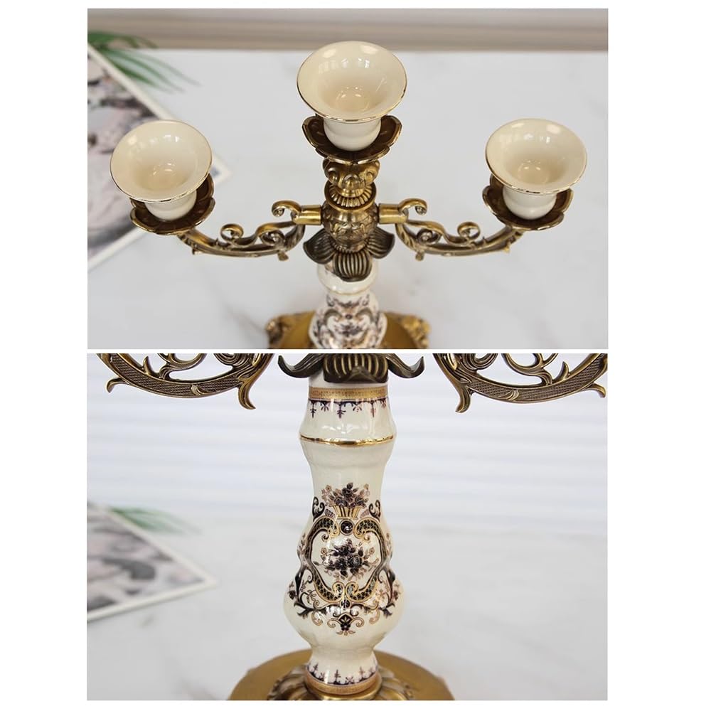 Portacandele a 3 Bracci, portacandele in Lega a 3 Bracci, candelabro in Stile Europeo, candelabro for Matrimonio, candelabro a 3 Bracci, Decorazione for la casa for Matrimoni e lume di Candela