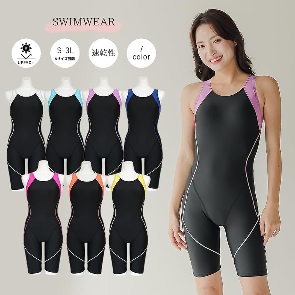 BEAUTY FITNESS MODEL ブラック水着 公式】フレックスシグマニューコンフォートラップニースキン