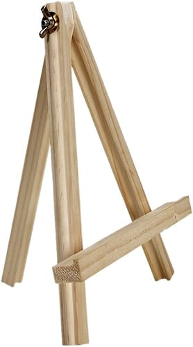 AUVOTTOKA - Caballete portátil de madera de 9 pulgadas para pintar artistas, bocetos, mostrar fotos, platos decorativos y más