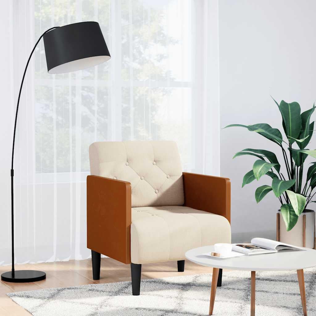 Générique Fotel lniany z podłokietnikami 55 cm