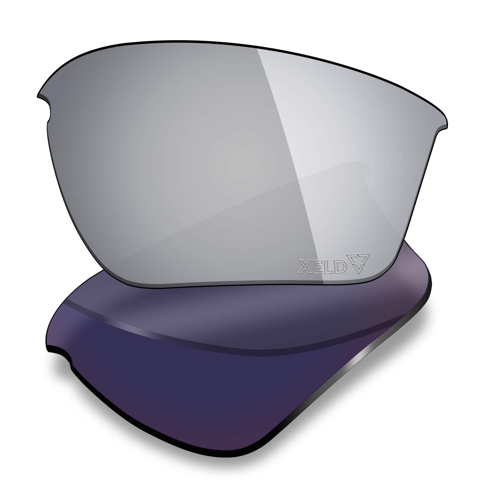 Mryok XELD Replacement Lenses for Oakley Half Jacket 2.0 XL OO9154-62mm - Stills Silver
