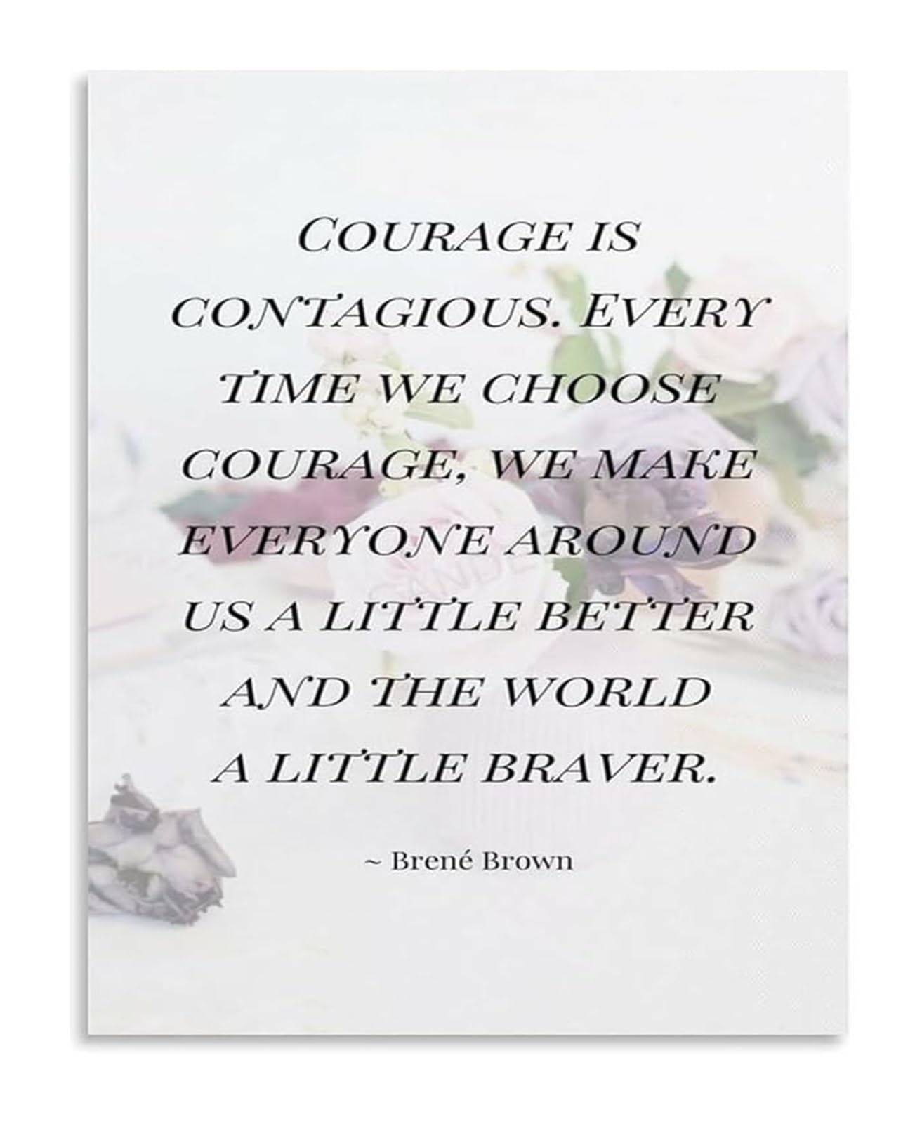 Kcdfdvjfbm Framed Courage To Lead Motivational Saying Canvas Art Print For Wall Decor Living Room Bedroom Office(,16X24inch(40X60cm))