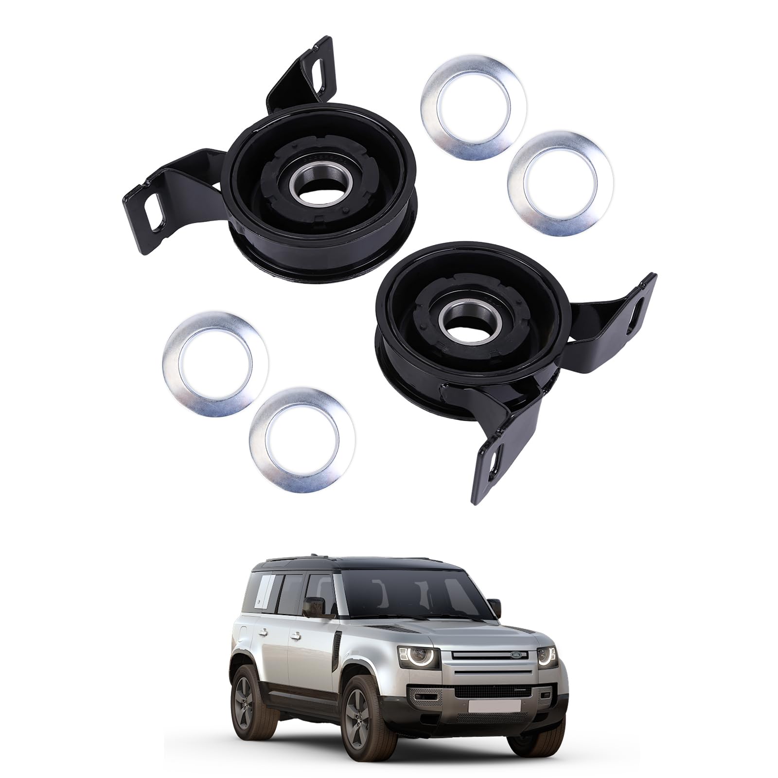LICHENGTAI 2 unids eje de transmisión trasero centro soporte compatible para Land Rover Freelander L314 2000-2006 cojinete eje articulado eje eje cardán ADJ138001 TOQ000040