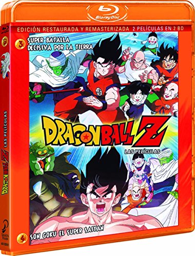 Pack Dragon Ball Z. Película 3: Super Batalla Decisiva Por La Tierra. Película 4: Son Goku El Super Saiyan. Bluray [Blu-ray]