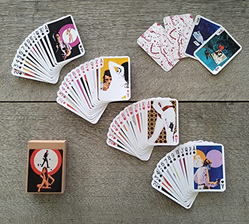 Spy Crime Fiction Playing Cards (Poker Deck 54 Cards All Different) Vintage Retro Magazine Covers Illustration Spies Agents Pulp Fiction #TOP2