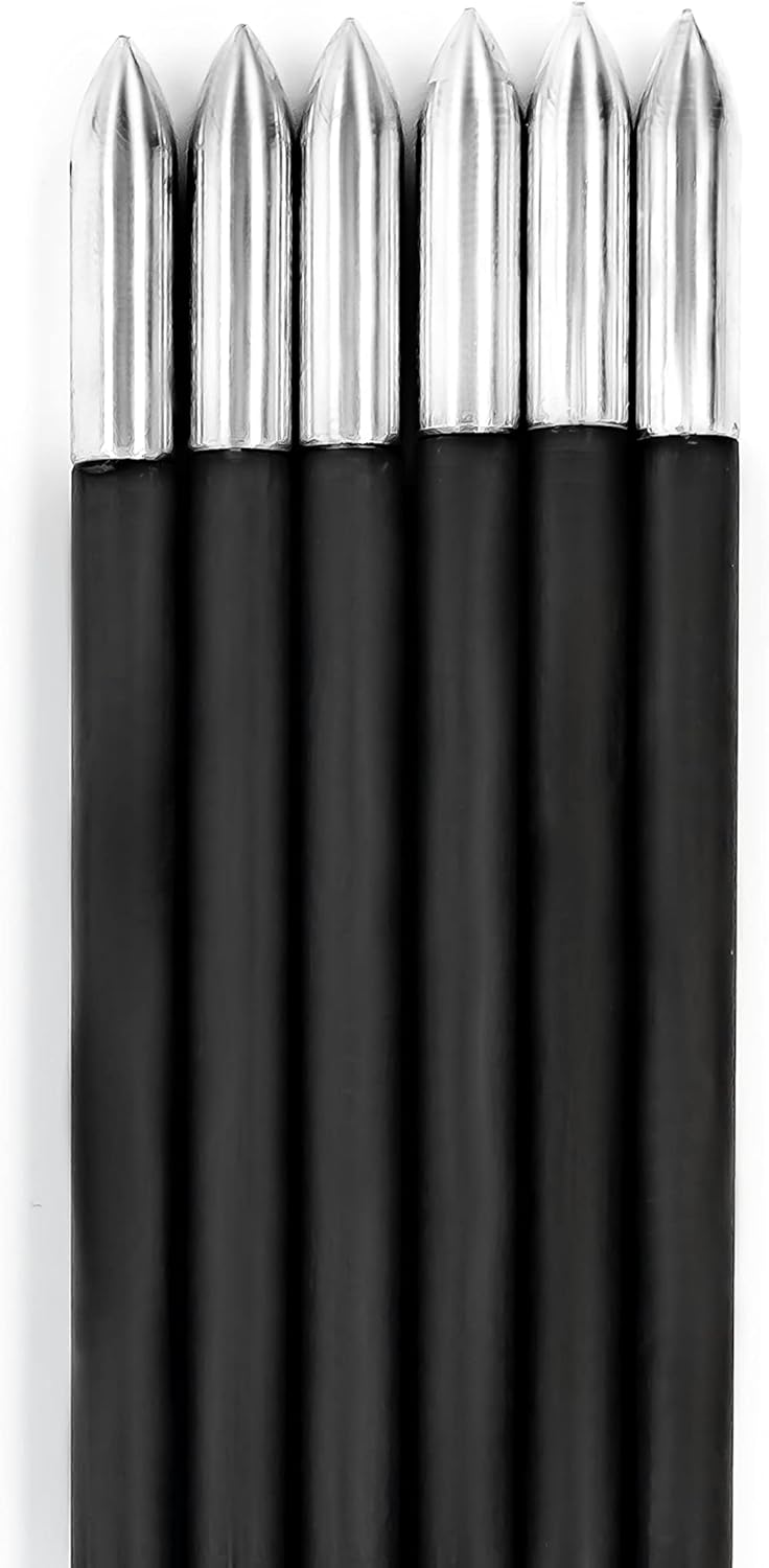 Ballista 12.8" Mini Crossbow Bolts Carbon Arrows with Steel Tips, Half-Moon Nocks, OD 5.5mm (Pack of 6)
