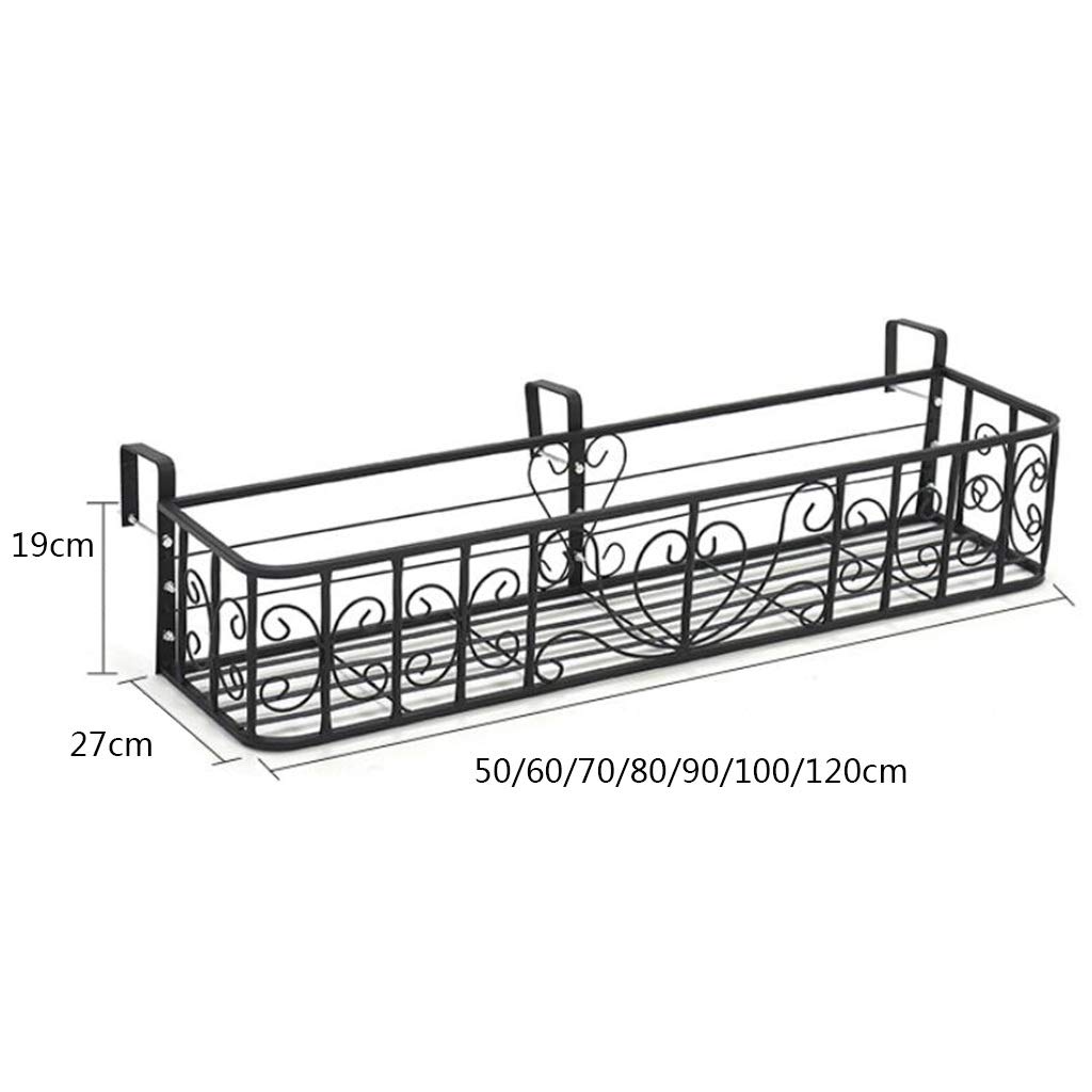 Jardinería Soporte Para Maceta De Jardinera De Barandilla Colgante Bastidores De Cesta De Flores De Hierro Estante De Plantas En Maceta Expositor Macetas Decoración Cerca Porche Del Balcón Huertos urb