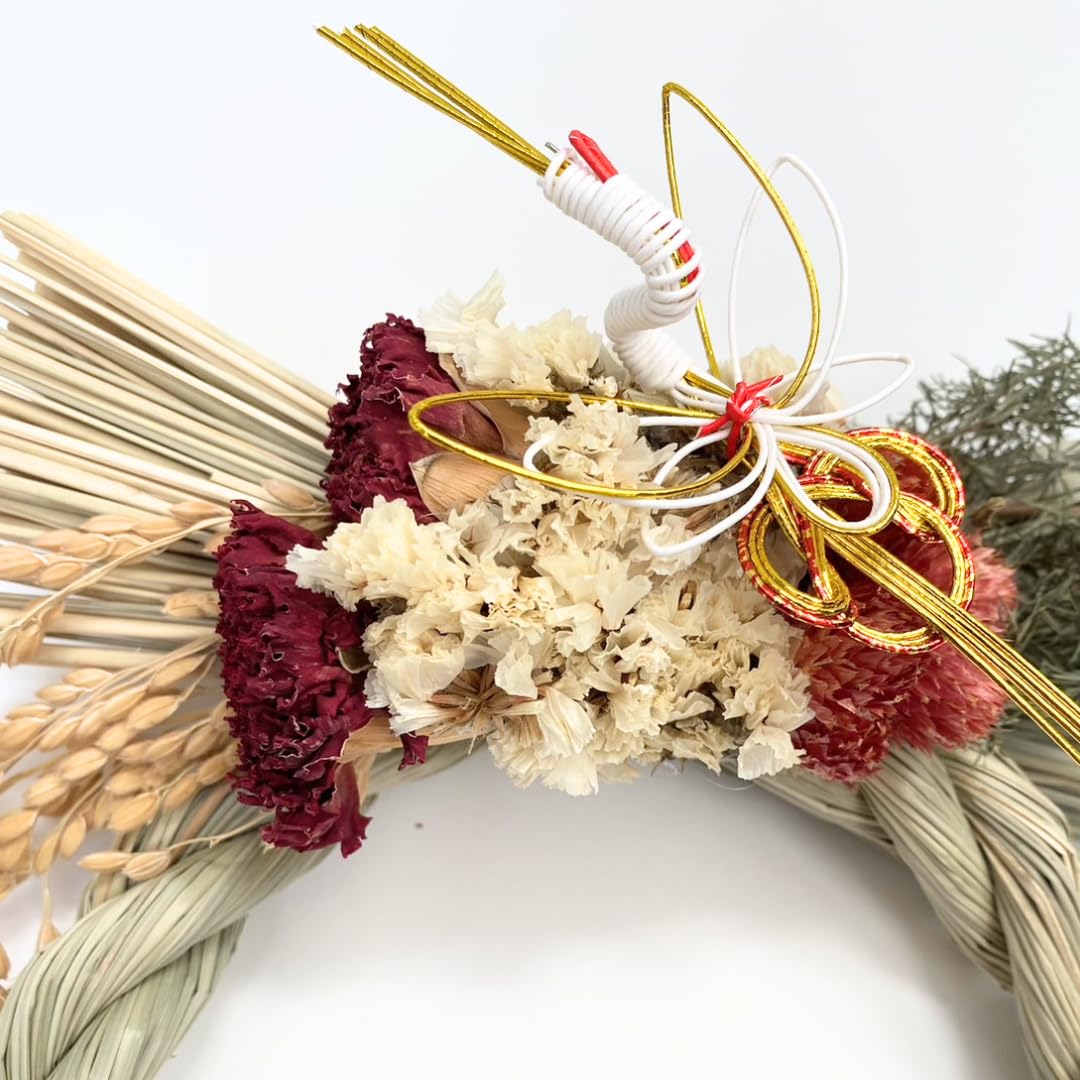 Amazon.co.jp: 形やデザインで選べる 自然素材100％ しめ縄飾り