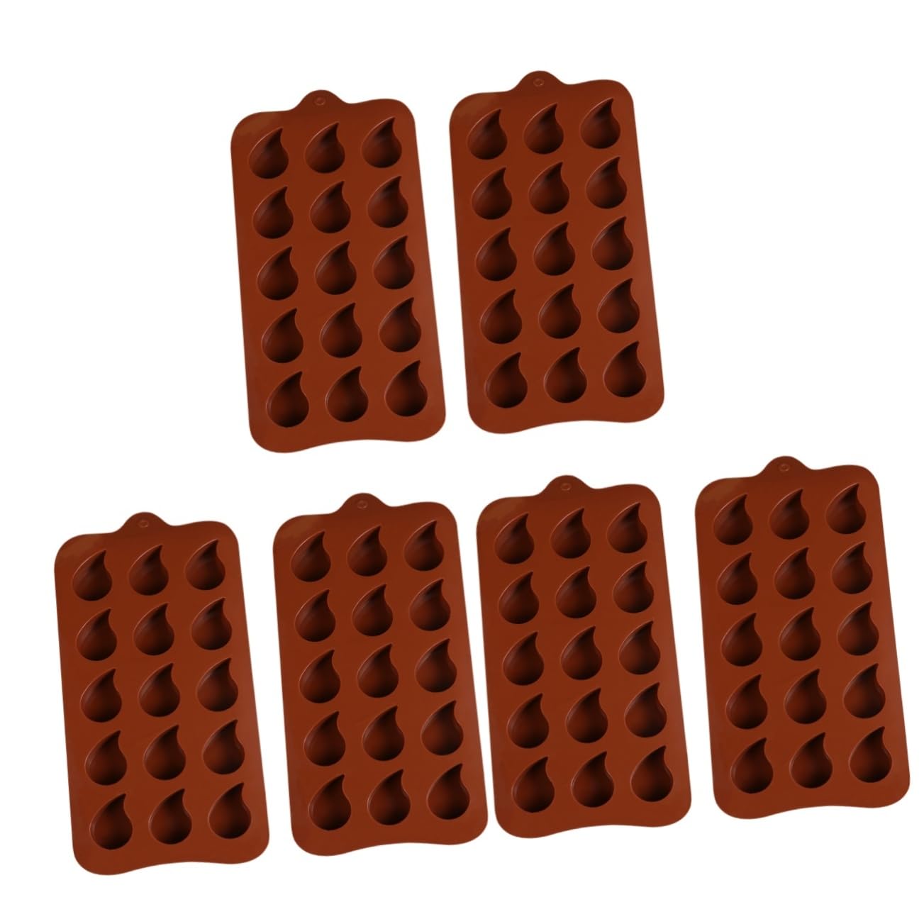 MAGICLULU 6pezzi Stampo Silicone Creativo Per Cioccolatini e Dolci Molds Multiuso Per Cucinare Colori Casuali Utensili Da Forno Flessibili e Antiadherenti Per Biscotti e Fondant