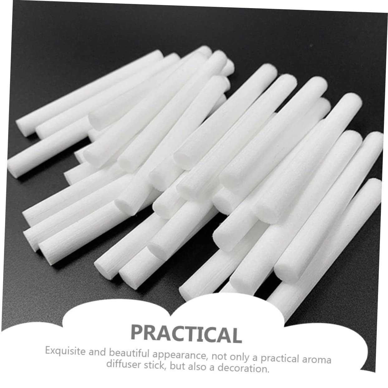 ORFOFE 10pcs Cotton Sticks Diffuser Wands Absorbent Fragrance Sticks for for Meditation Relaxation
