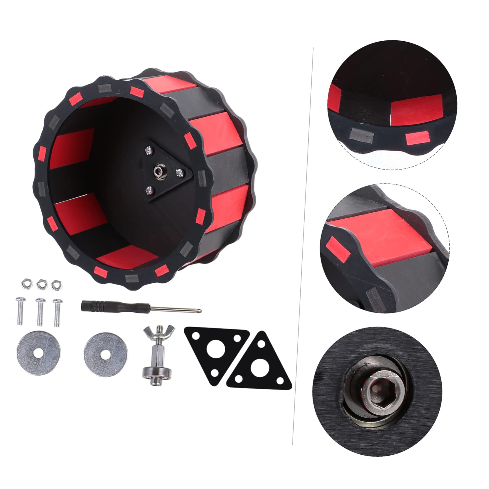 Silent Hamster Exercise Wheel 12-inch Running Spinner for Small Pets Quiet Steel Axle for Hamsters Gerbils and Mice Cage Accessory - image 7