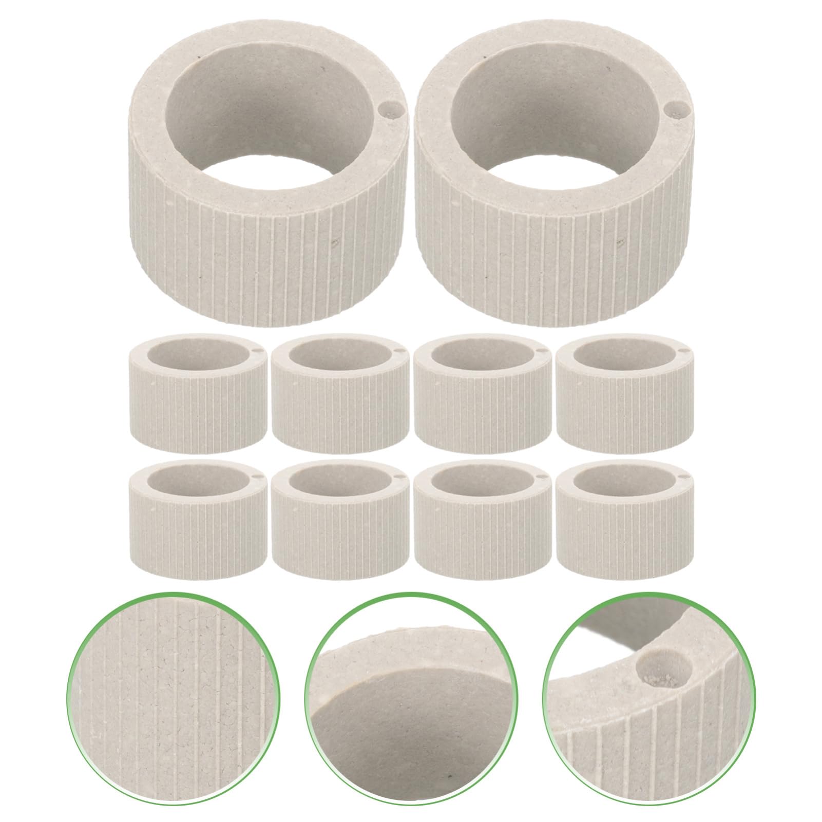 Kisangel 3 Juegos 3 Juegos De Calentador De Taza De Plantación Acuática De Aire USB Tanque De Terrario Portátil Soporte De Agua Artificial Plantador De Acuario 10 Uds * 3