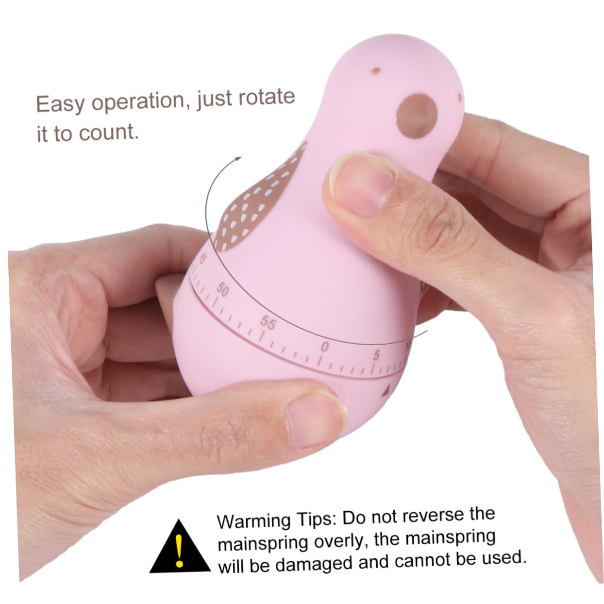 IMIKEYA 3 Pezzi Timer Conteggio per Bambini Timer A Forma di Uccello Timer Da Cucina Manuale Timer Da Cucina Animale Orologio Sveglia Digitale