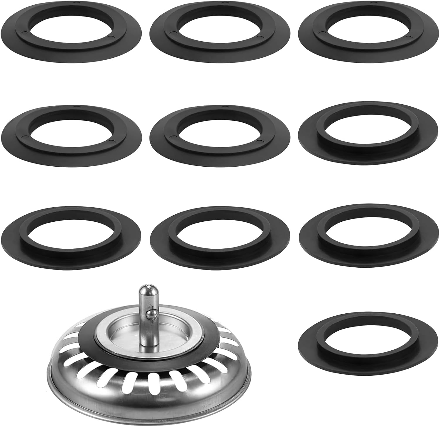 Bekecidi 10Piece Kitchen Sink Stopper ORing Rubber Seals The