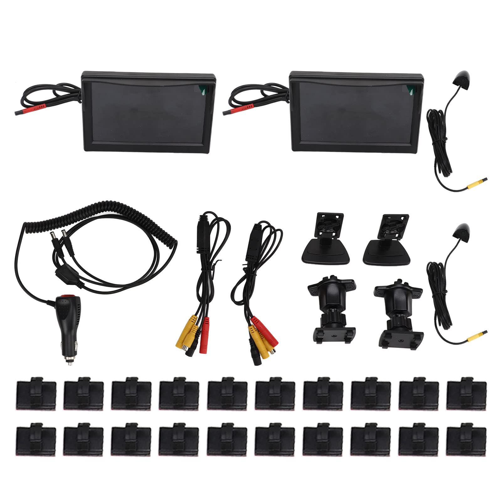 Zestaw Systemu Kamery Bocznej 5-calowy Monitor TFT LCD IP67 Wodoodporny Zestaw Kamery Cofania 12 V 24 V Zestaw Kamery Zapasowej z Widokiem z Boku System Kamery Widoku z Boku