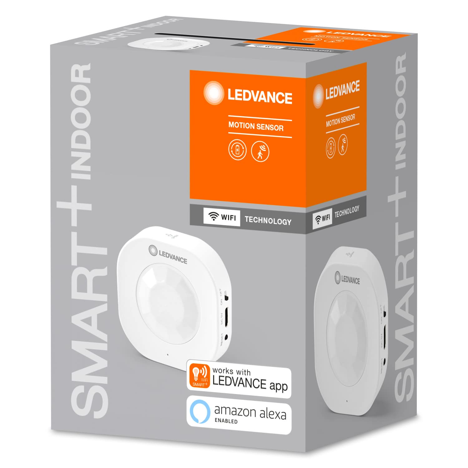 LEDVANCE Smart+ Capteur avec Technologie WiFi, Détecteur de Mouvement Intelligent sans Fil, Active Les appareils et Les scènes intelligents, 4 Pack