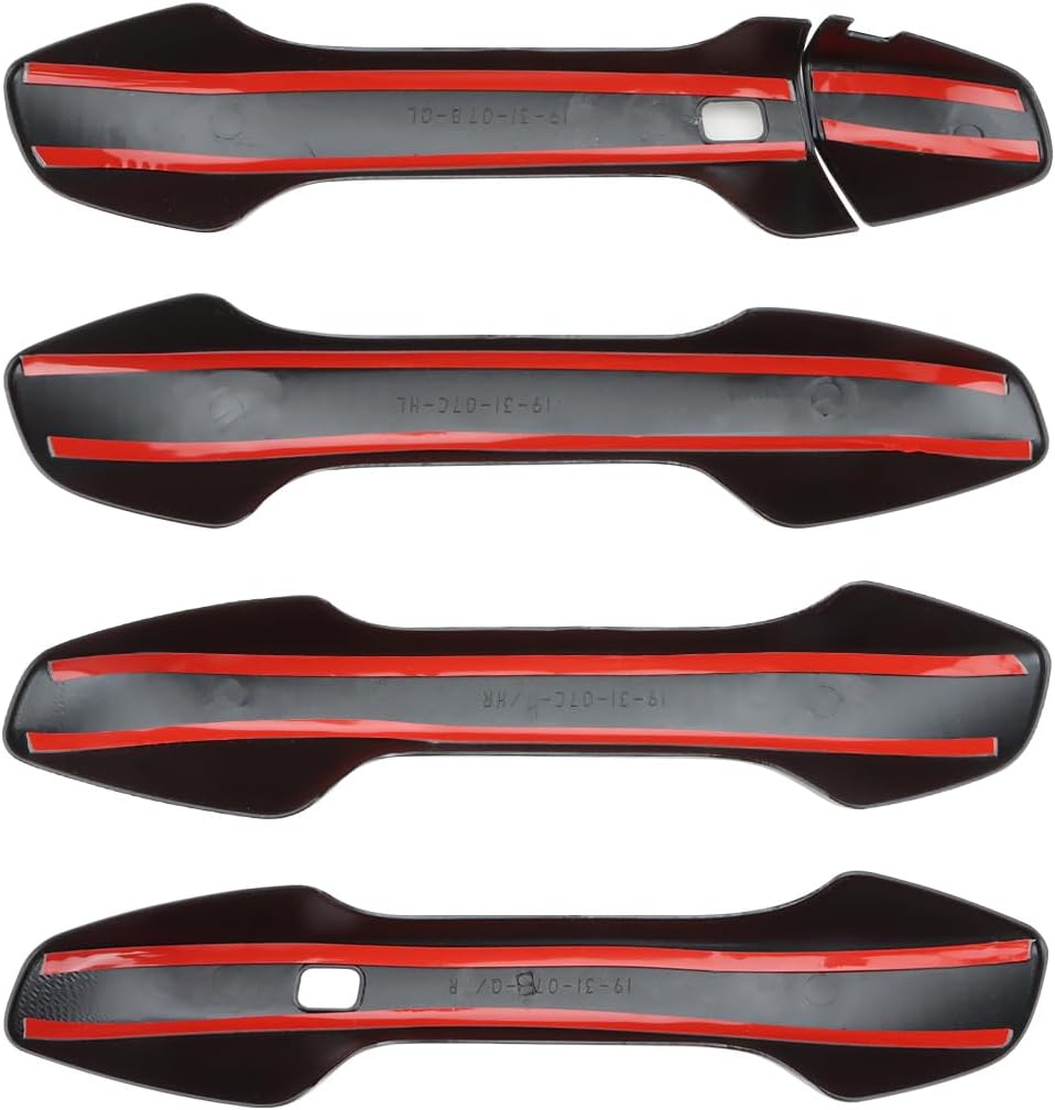 Exterior Door Handle Cover Compatible for 2019 2020 2021 2022 2023 2024 2025 Kia Forte Accessories for Kia Seltos 2021 2022 2023 2024 2025 Door Handle Protector Trim (with Smart Key Holes)