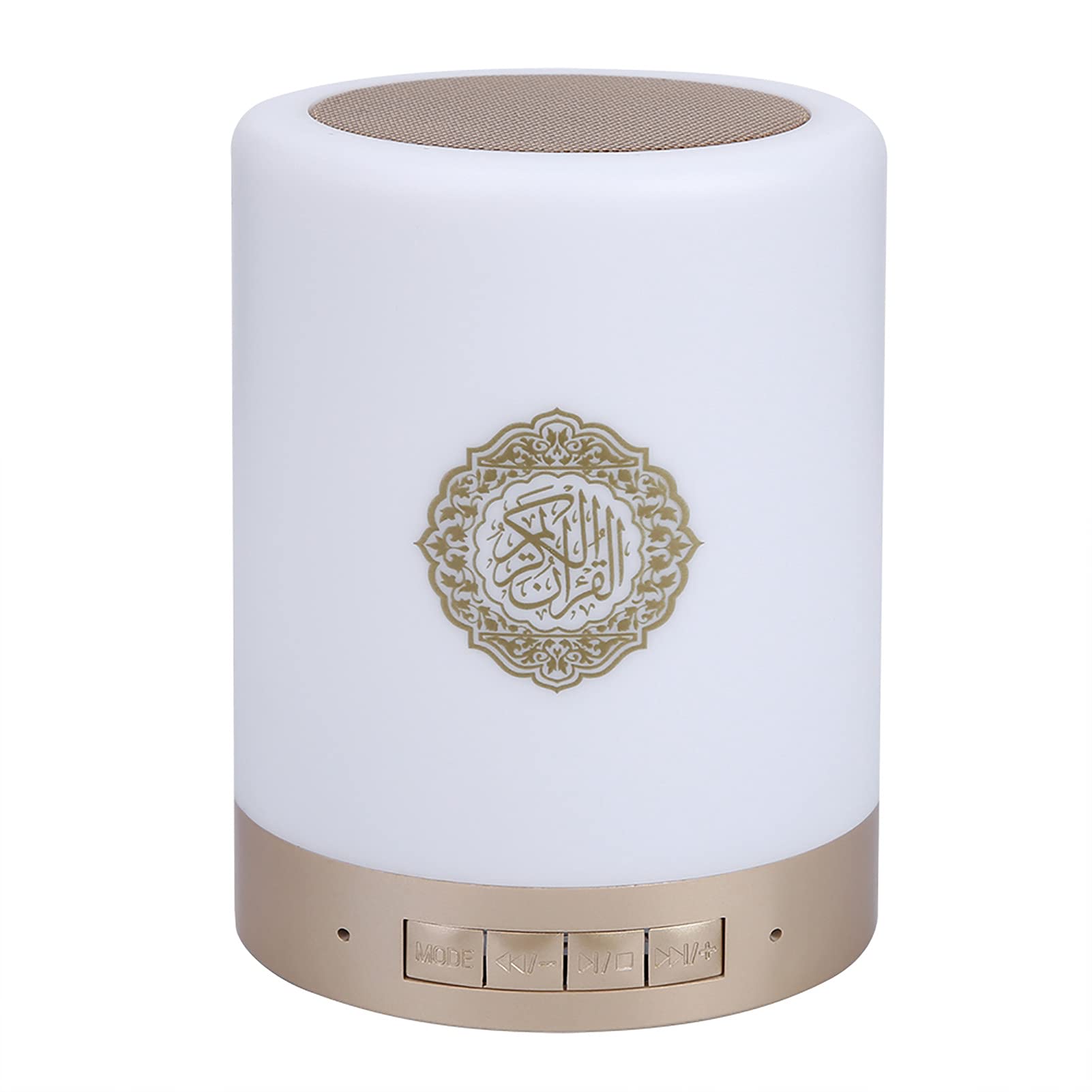 Qcwwy Enceinte Coran, Portable 8GMP3 Tactile Lampe LED Télécommande sans Fil Coran Haut-Parleur avec 16 Langues Portable LED Tactile Cube FM Lecteur de Musique MP3 Nuit