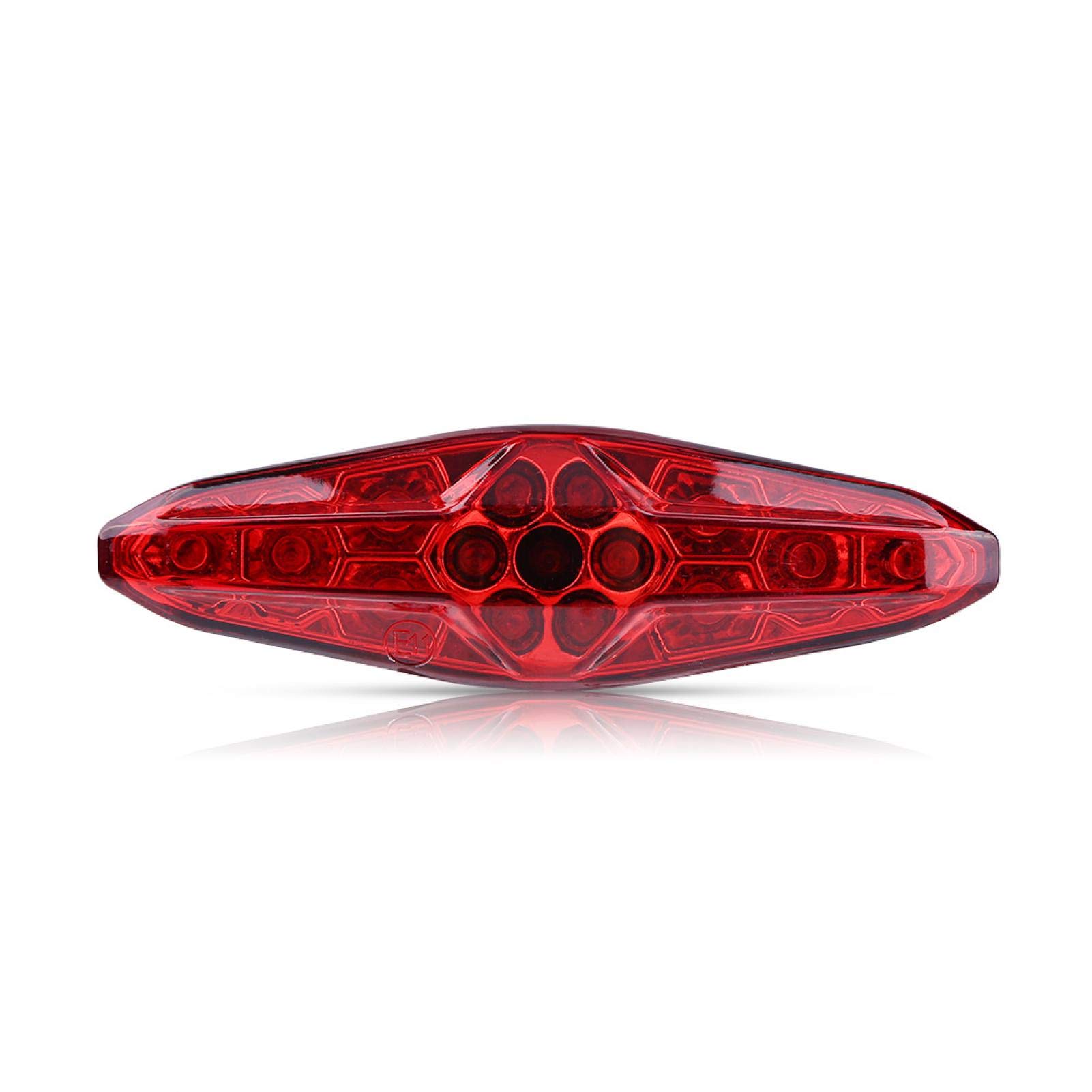 Fanale Posteriore Freni Moto 12V 15 LED - Universale Per ATV, Dirt Bike, Rosso, Antiuurto E Impermeabile - Foto 2