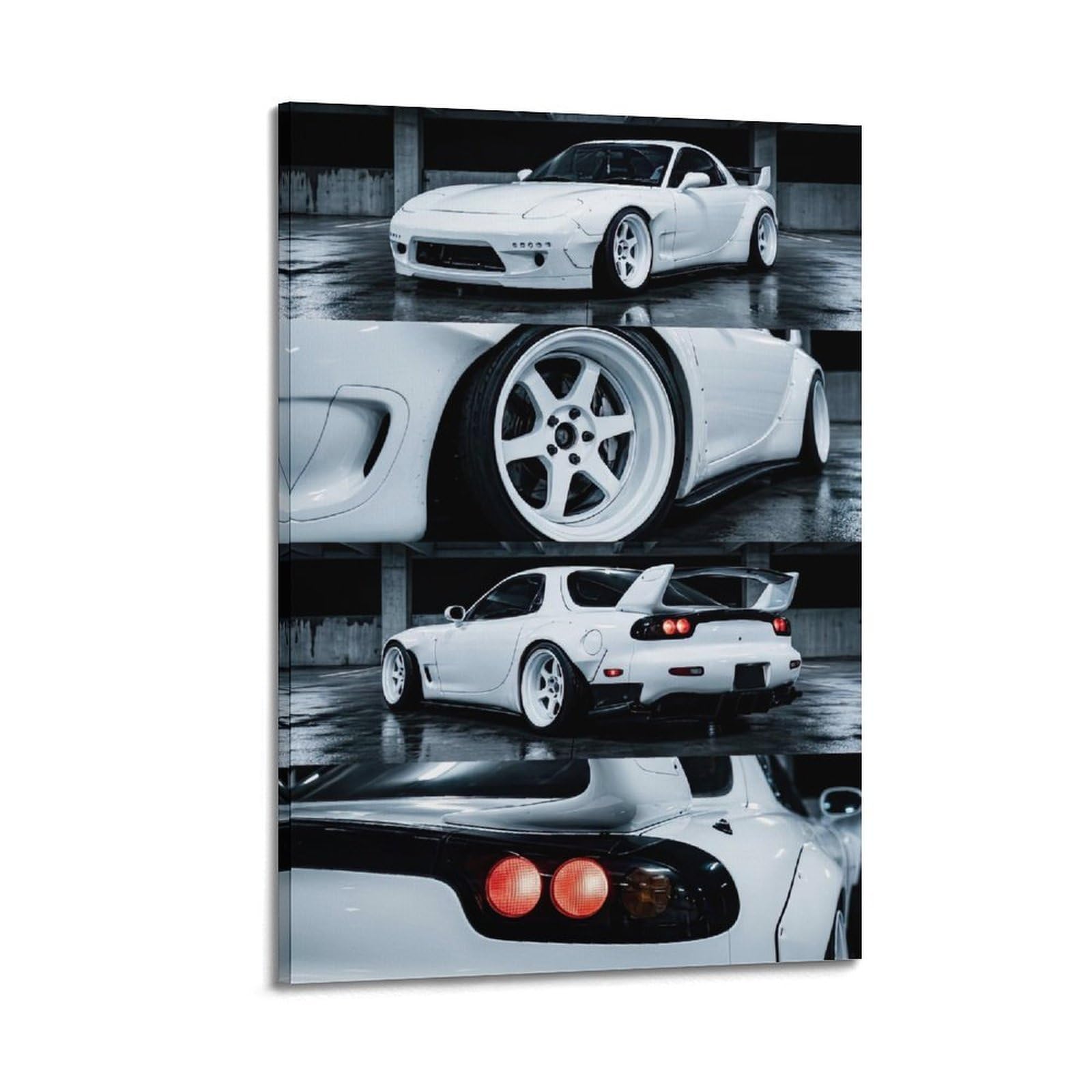 OKAHYS Street Racing Poster RX-7 FD3S Supercar Modern Decorative Canvas Prints - Ideal Wall Art for Family, Man Cave, Game Room, Boys & Girls Bedroom 20x30inch(50x75cm)