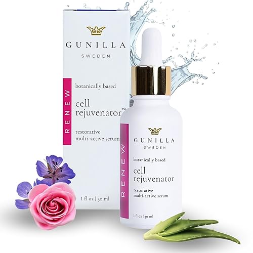 GUNILLA Cell Rejuvenator Activo Serum Versátil Hidrata Anti-Envejecimiento Plumps Nutre cura 68 de Aloe Colágeno Elastina Revitalina Queratina