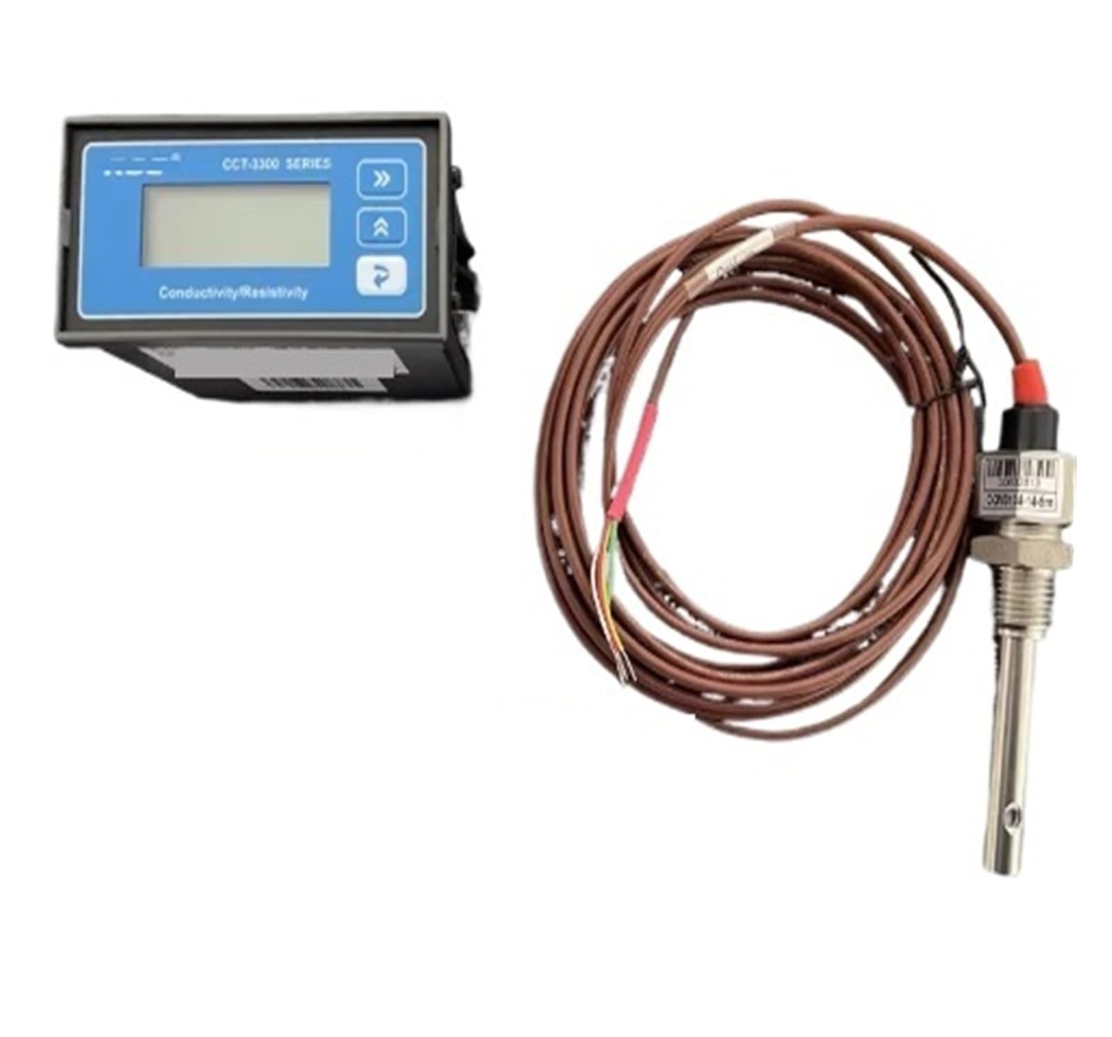 Controlador analizador en línea de conductividad/resistividad CCT-3320 CON electrodos metálicos CON3134-14 5M 1-2000μs/cm 1,0