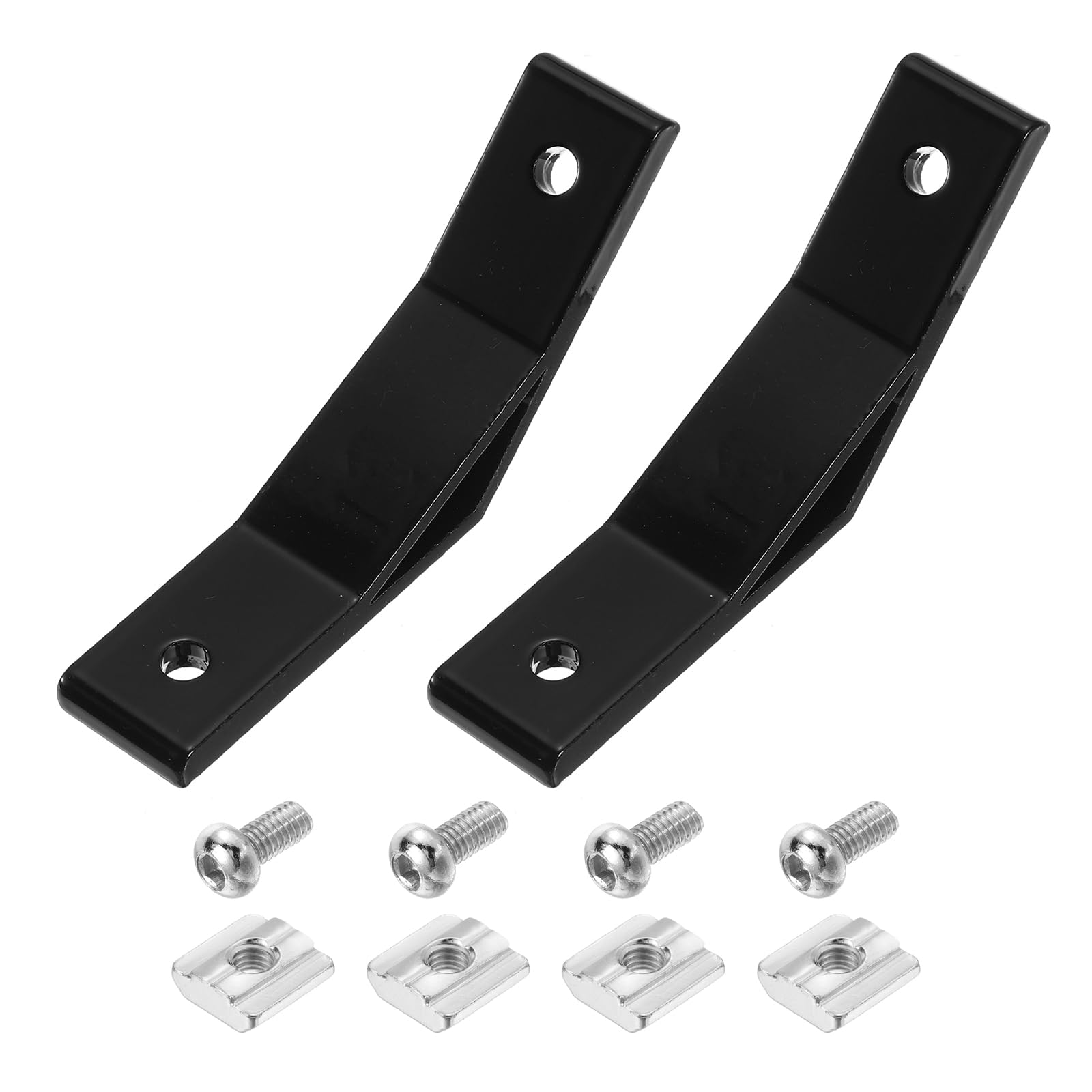 QUARKZMAN 2 Staffe Angolari In Alluminio 135° Per Profili 3030 – Connettori A Giunto, Colore Argento