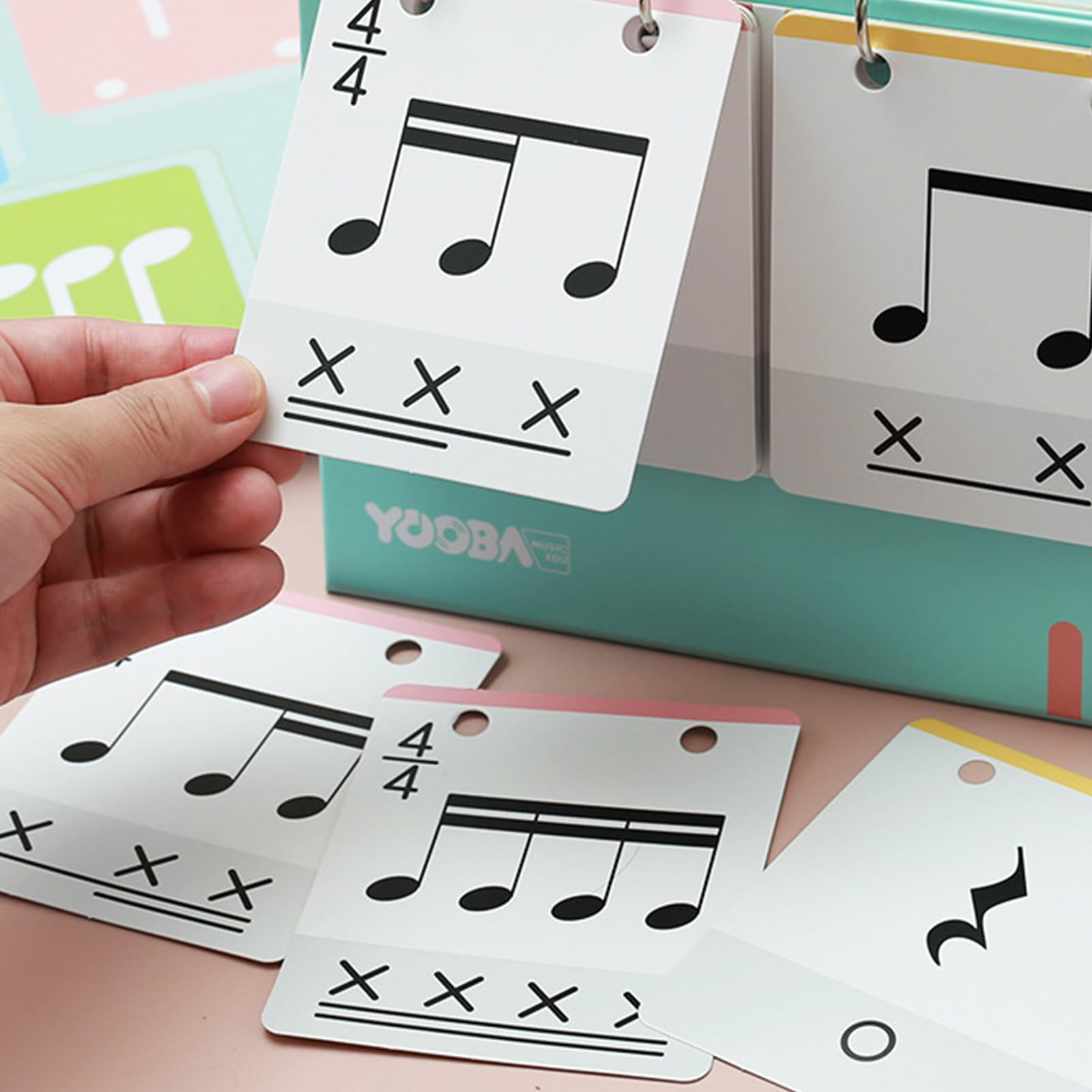 Tarjetas De Entrenamiento De Ritmo De Piano Para Educación Musical Temprana, Tarjetas Flash Para Mejorar La Coordinación De La Comprensión Del Tiempo | Materiales Didácticos Para Educadores Musicales,