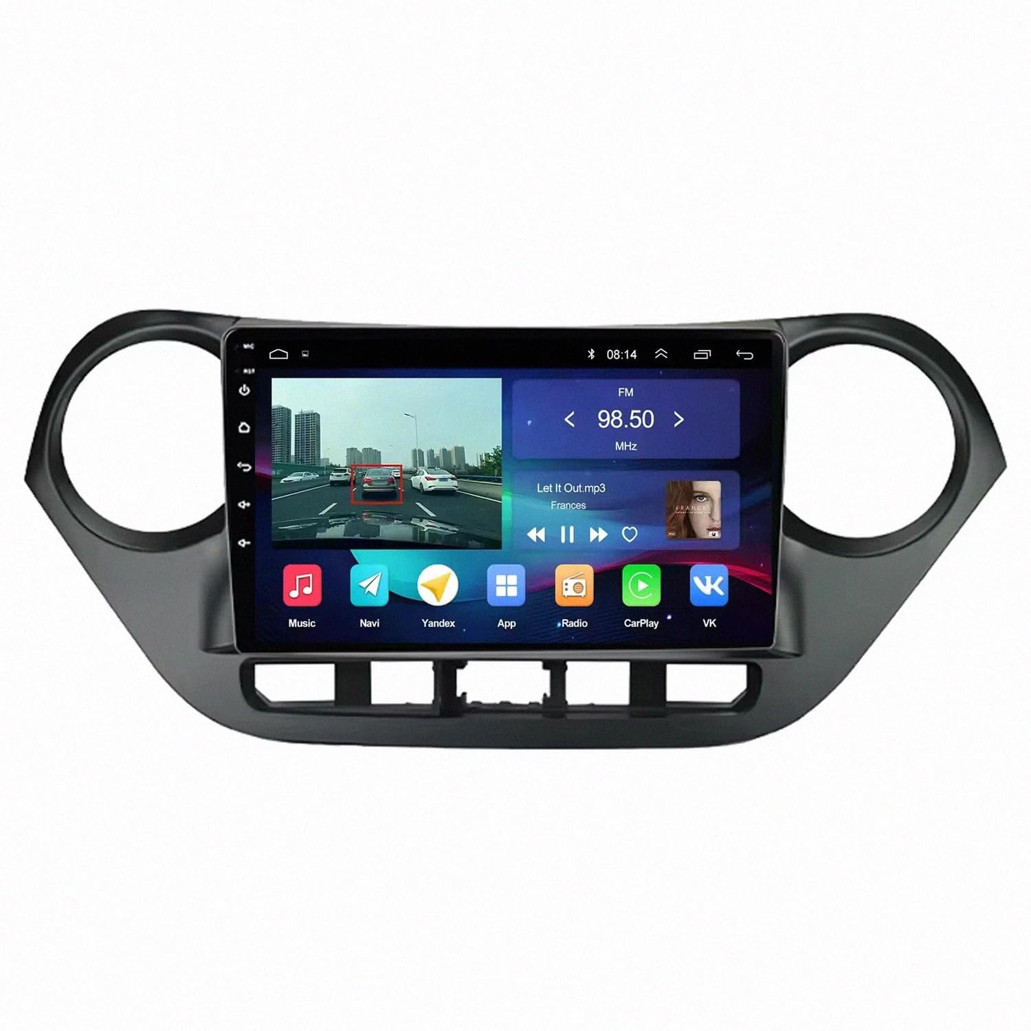 Bezprzewodowy Ekran Apple Carplay Android Auto dla Hyundai I10 2013-2018 Przenośny Ekran Dotykowy Apple Carplay, Nawigacja Gps/Sterowanie, 4 Rdzeń 2G+32G