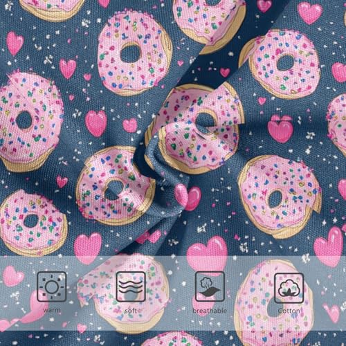 Wusikd Pink Doughnuts Girls' Underwear Cotton Girls Briefs Soft Toddler Underwear 2T3