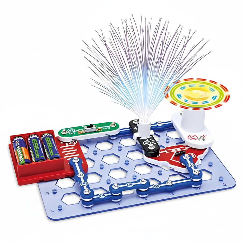 KASTWAVE Science Kits for Kids, Educational STEM Toys, Electric Circuit Kits for Children, hysics Science Experiments Circuit Board Kit, School Family STEM Educational Toy Gift for Boys Girls Ages 6+