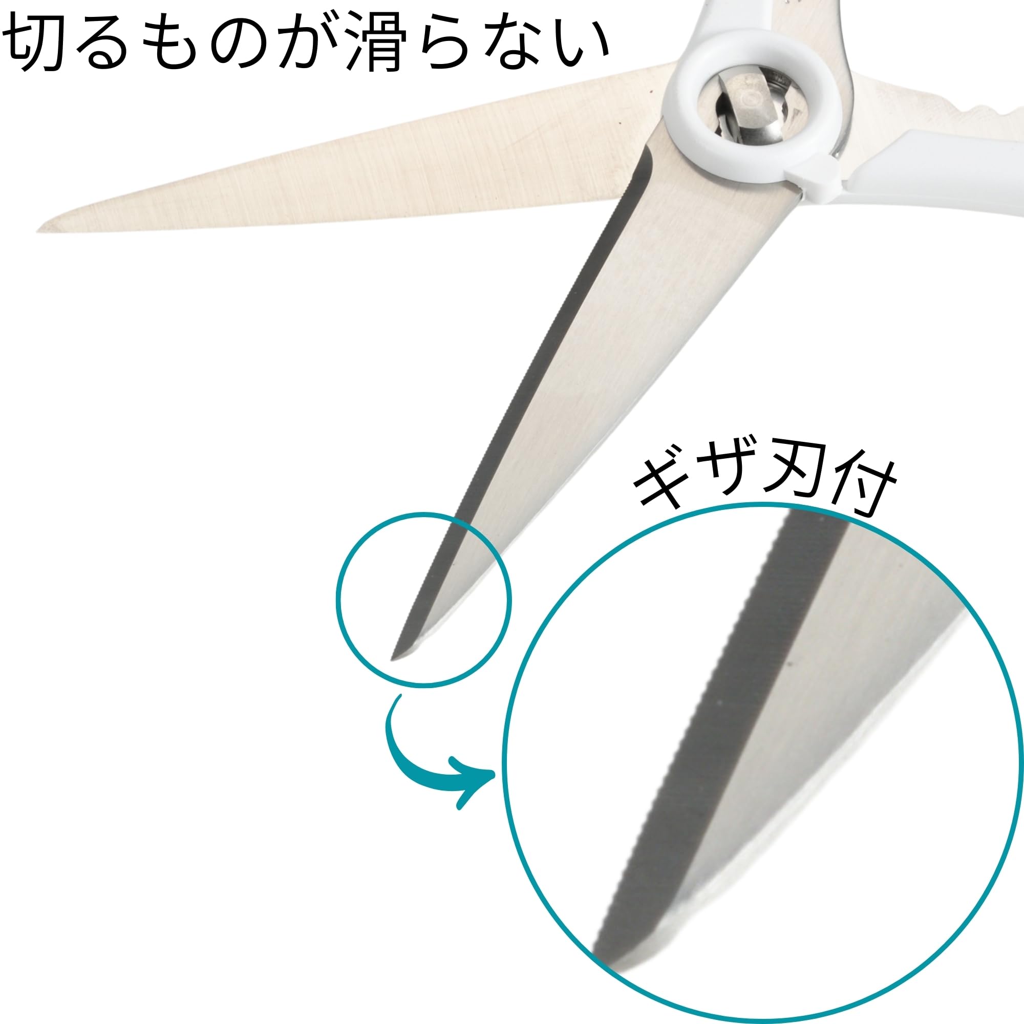 Takagi Clean Kitchen Scissors with Antibacterial Handle, Made in