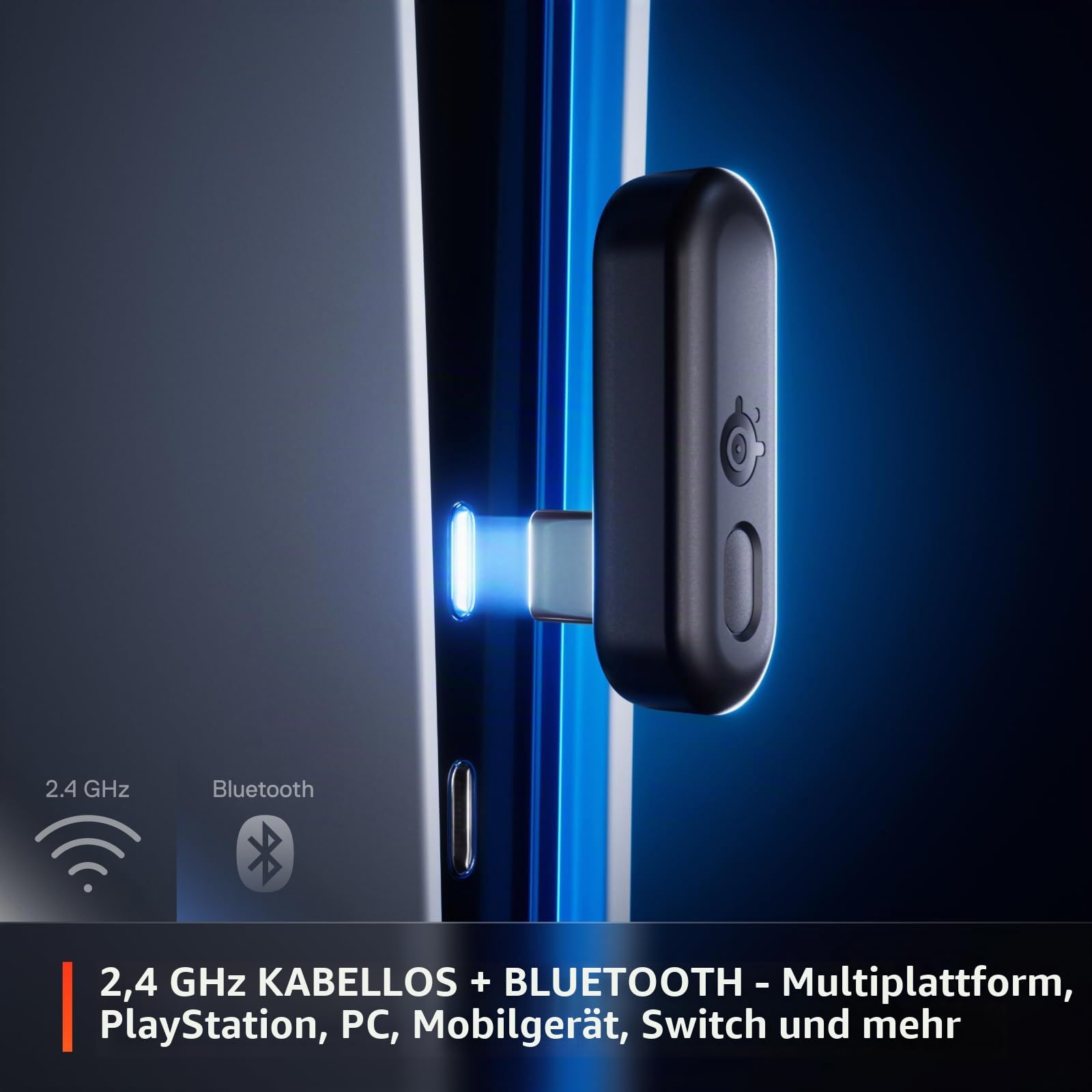 SteelSeries - Arctis GameBuds für PS5 - Kabellose Gaming-Ohrhörer - 2,4 GHz + BT 5.3 - ANC/Transparenz - 40 Std. Akkulaufzeit - Kabelloses Laden - PS5, PC, Switch 2, Mobile - Schwarz (Generalüberholt)
