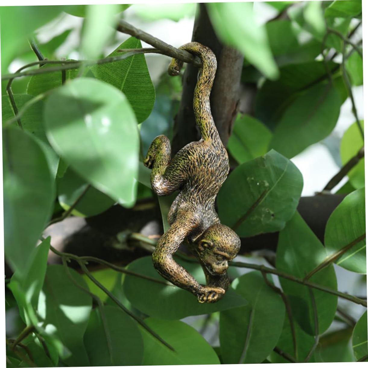 Resin Monkey Hanging Sculpture Garden Ornament for Living Room Decor Xmas image 4