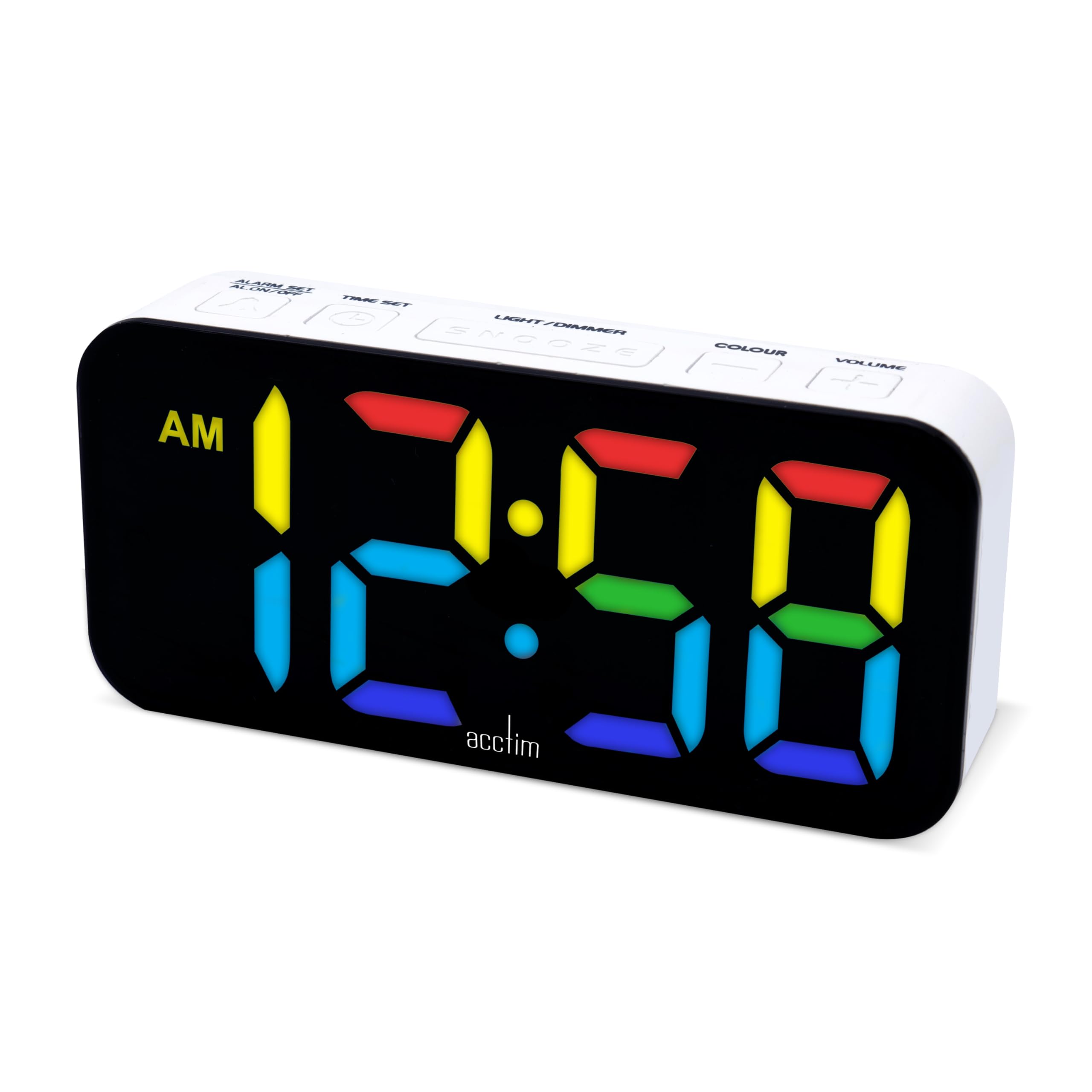 Acctim Jaxon clock with pink LED display