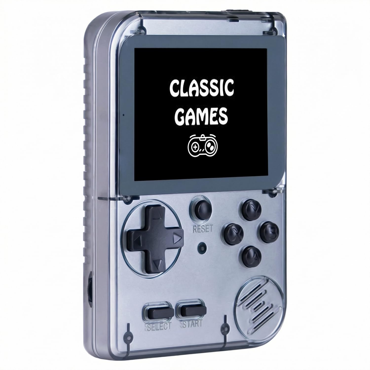 Kids Handheld Game Console Built-in 289 Classic Games, Portable Video Game Console with 2.8" Color Screen, Rechargeable Battery, Handheld Electric Game for Boy Girl (Grey)